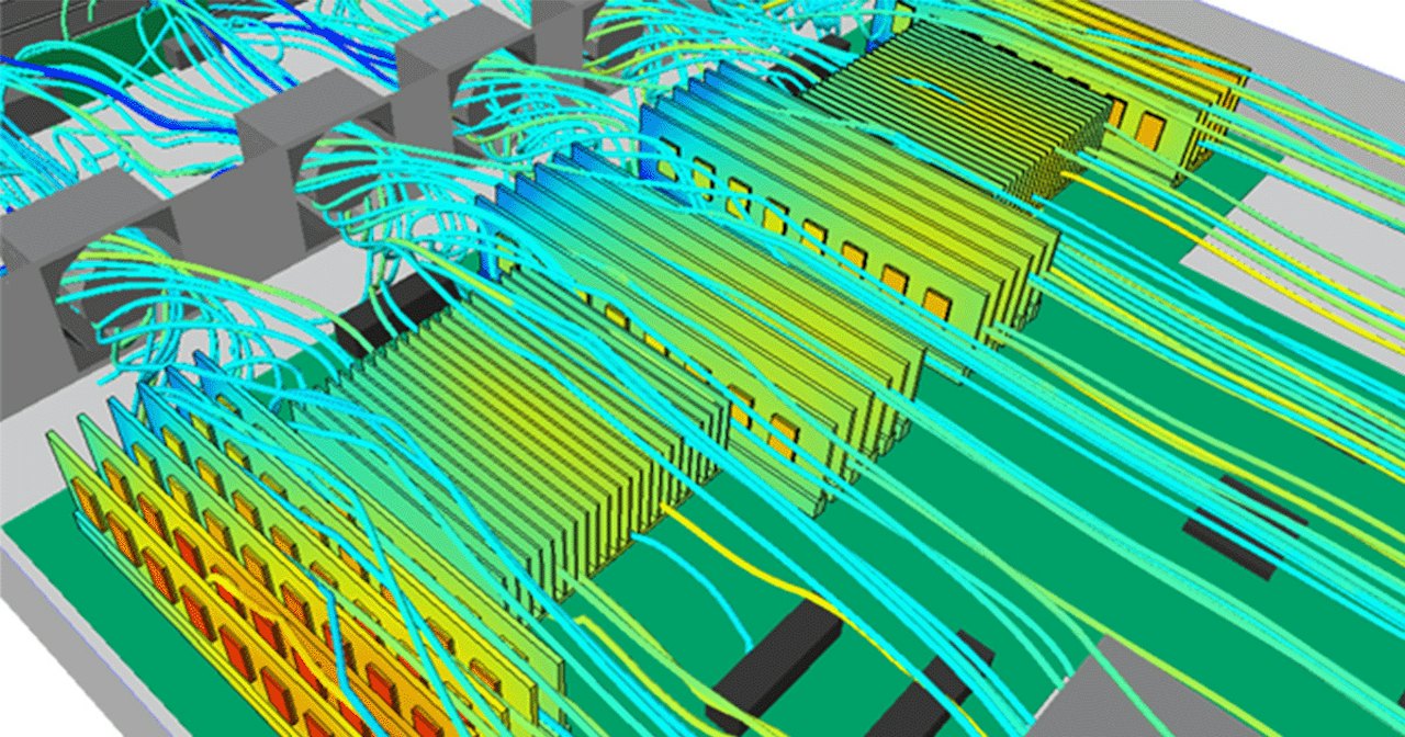 Simcenter Flotherm 电子冷却 CFD 仿真结果