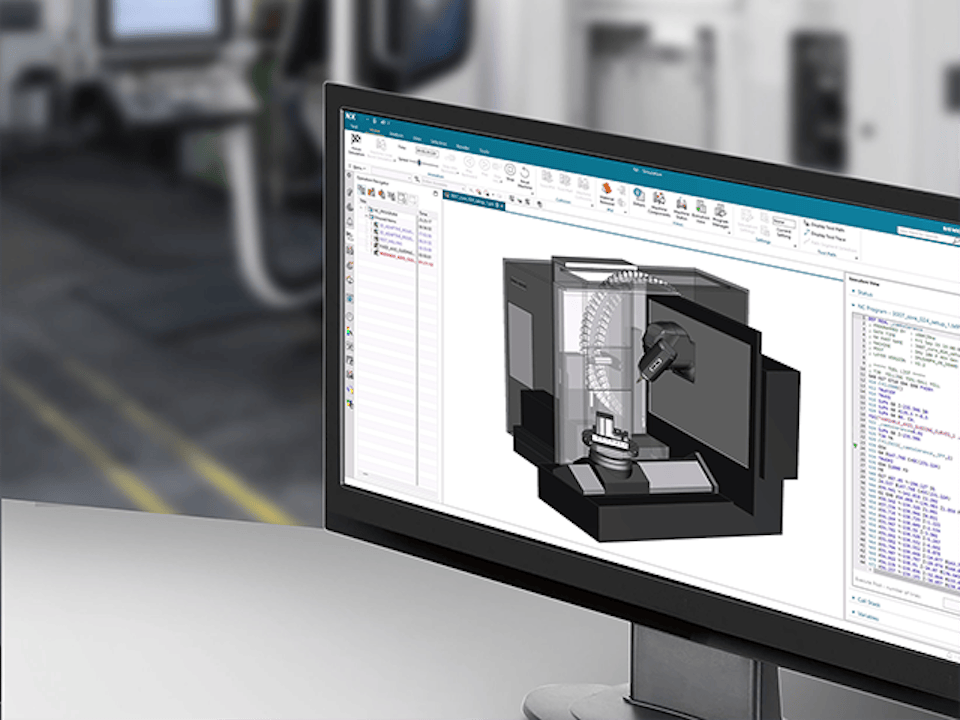 Siemens NX CAM G代码驱动机床仿真